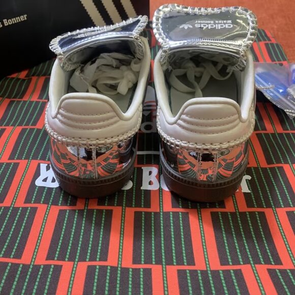 Wales Bonner x Samba 'Silver Metallic Gum' 2023 Adidas Sneakers - Picture 6 of 7